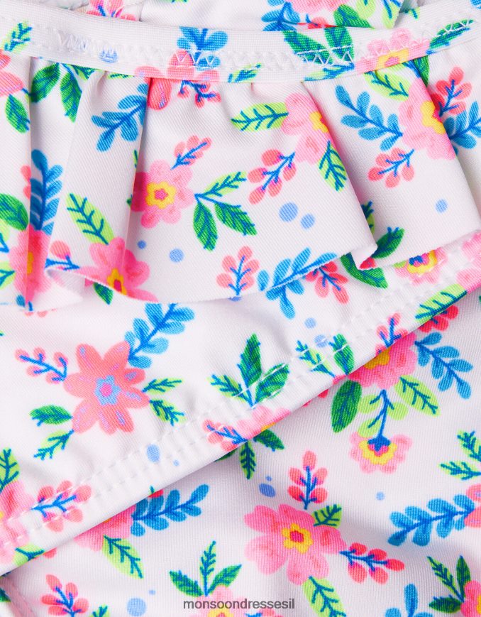 הַלבָּשָׁה Monsoon סט ביקיני לעטוף נקודתי שֶׁנהָב ילדה HTJ0TZ1999