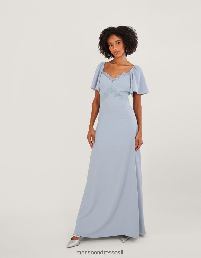 הַלבָּשָׁה Monsoon שמלת מקסי קרפ של שרלוט ענן נשים HTJ0TZ20