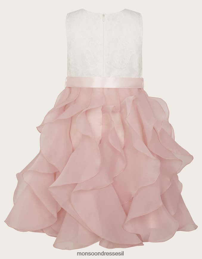 הַלבָּשָׁה Monsoon פחית תחרה יכולה להתפרע שמלה וָרוֹד ילדה HTJ0TZ2022