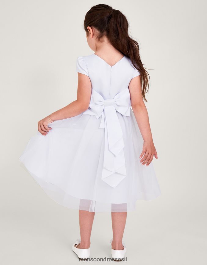 הַלבָּשָׁה Monsoon שמלת הקודש של שושבינה טול לבן ילדה HTJ0TZ2024