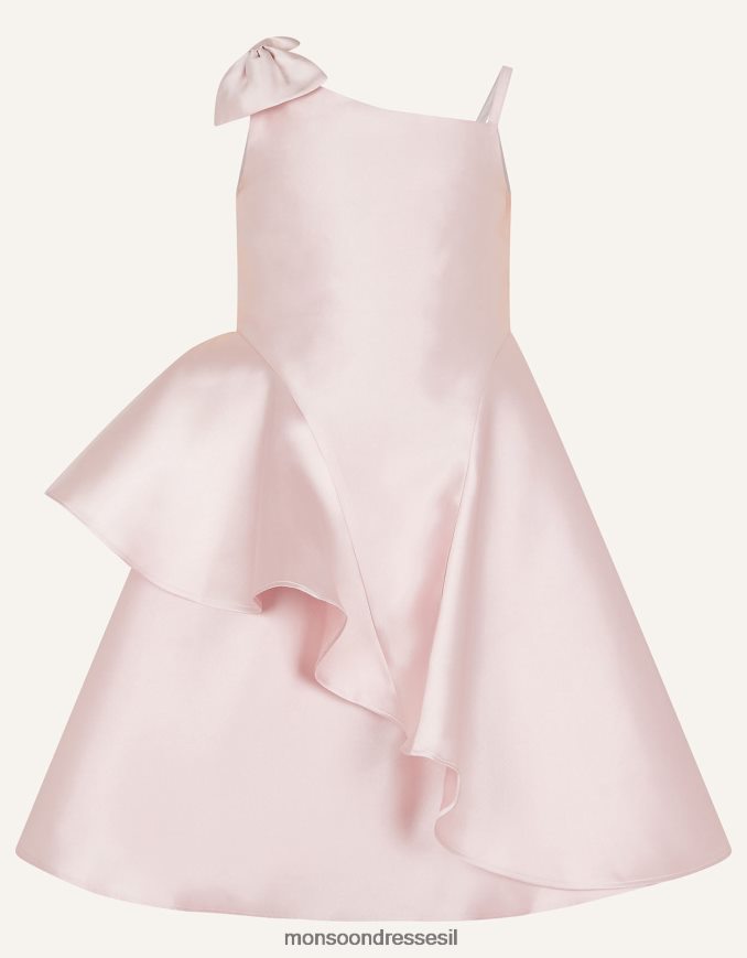 הַלבָּשָׁה Monsoon שמלה בוני קשת עם כתף אחת ורוד (ורוד כהה) ילדה HTJ0TZ2025