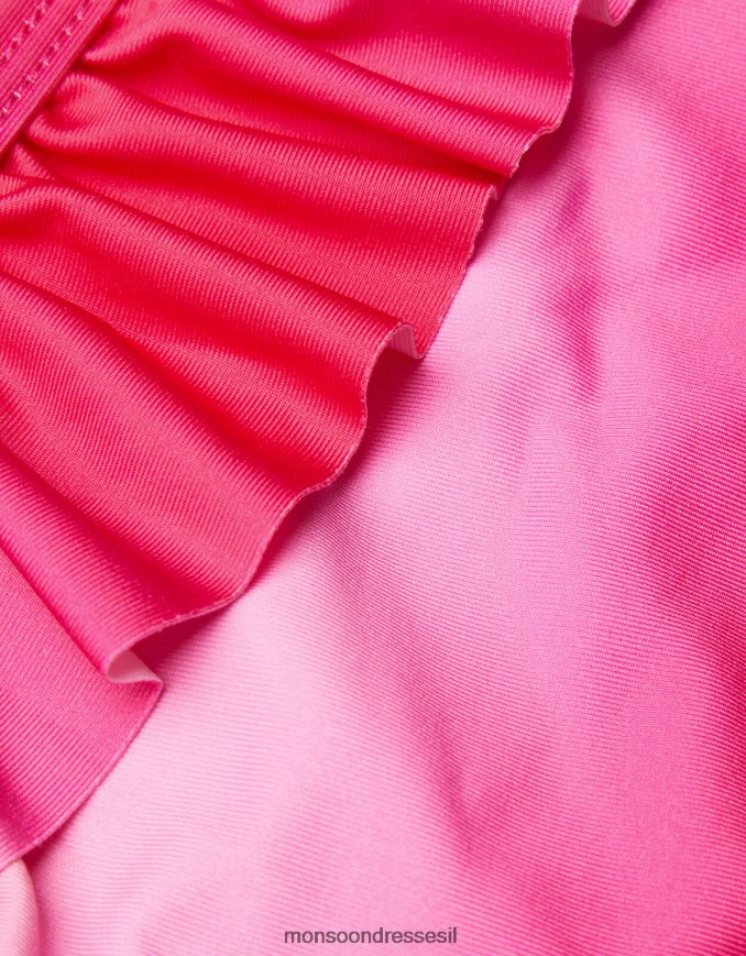 הַלבָּשָׁה Monsoon סט ביקיני סלסול אומבר עם פוליאסטר ממוחזר וָרוֹד ילדה HTJ0TZ2026