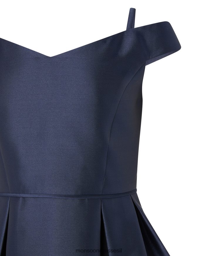 הַלבָּשָׁה Monsoon שמלת נשף של דוכסית אריג ברדו כחול (צי) ילדה HTJ0TZ2033