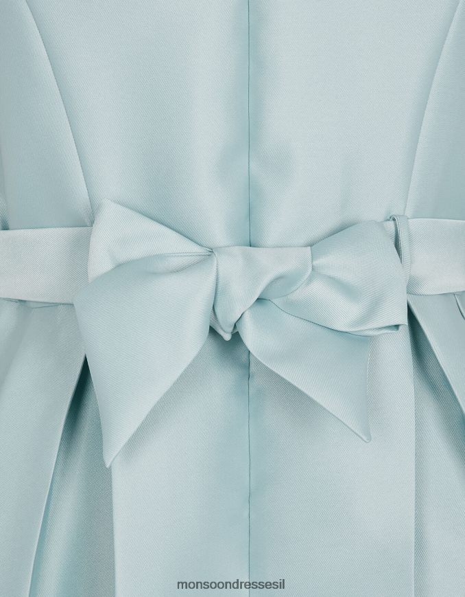 הַלבָּשָׁה Monsoon שמלת נשף של דוכסית אריג ברדו ירוק ילדה HTJ0TZ2034