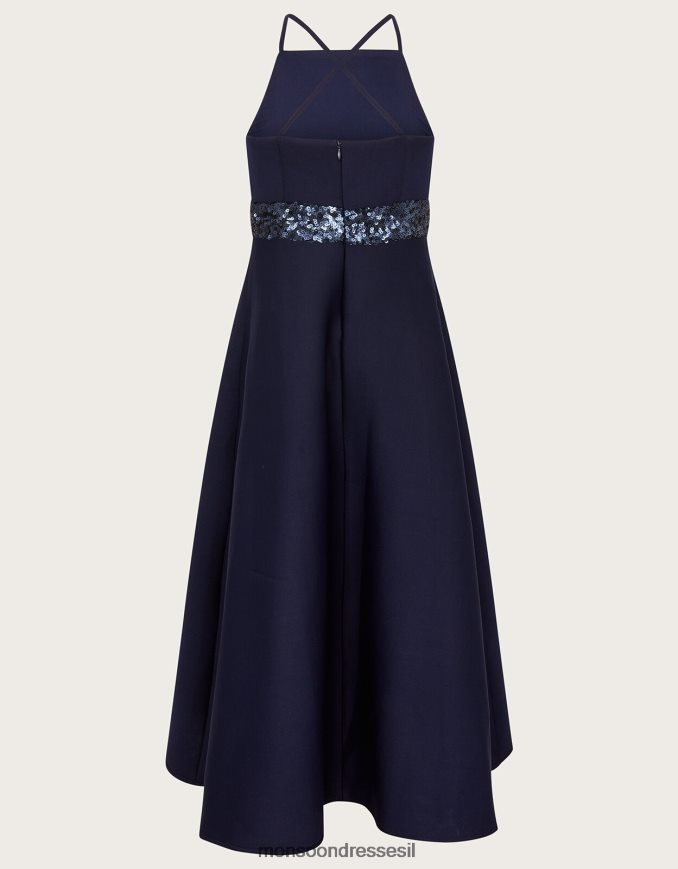 הַלבָּשָׁה Monsoon שמלת נשף צלילה עם נצנצים כחול (צי) ילדה HTJ0TZ2038