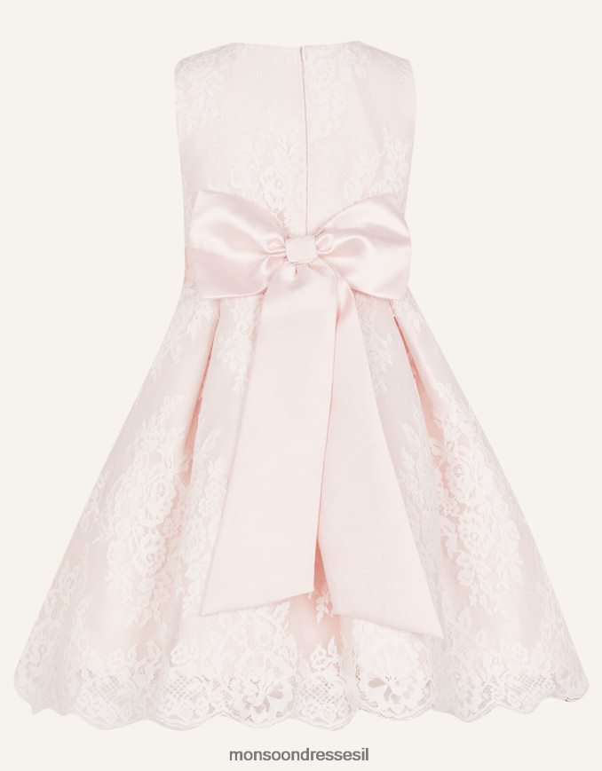 הַלבָּשָׁה Monsoon שמלת תחרה לולה וָרוֹד ילדה HTJ0TZ2040