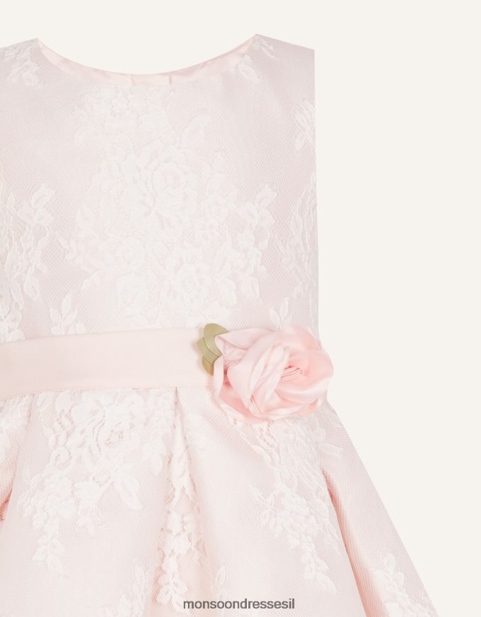 הַלבָּשָׁה Monsoon שמלת תחרה לולה וָרוֹד ילדה HTJ0TZ2040