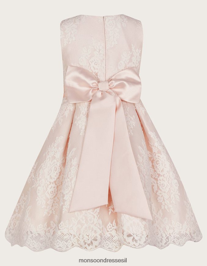 הַלבָּשָׁה Monsoon שמלת תחרה לולה וָרוֹד ילדה HTJ0TZ2046