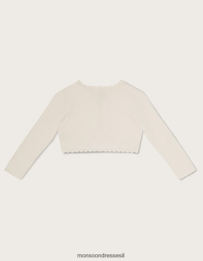 הַלבָּשָׁה Monsoon קרדיגן עלי כותרת תלת מימד לתינוק שֶׁנהָב ילדה HTJ0TZ2053