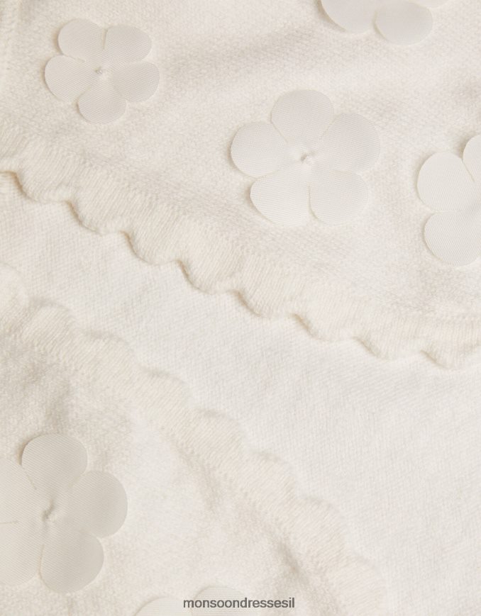 הַלבָּשָׁה Monsoon קרדיגן עלי כותרת תלת מימד לתינוק שֶׁנהָב ילדה HTJ0TZ2053