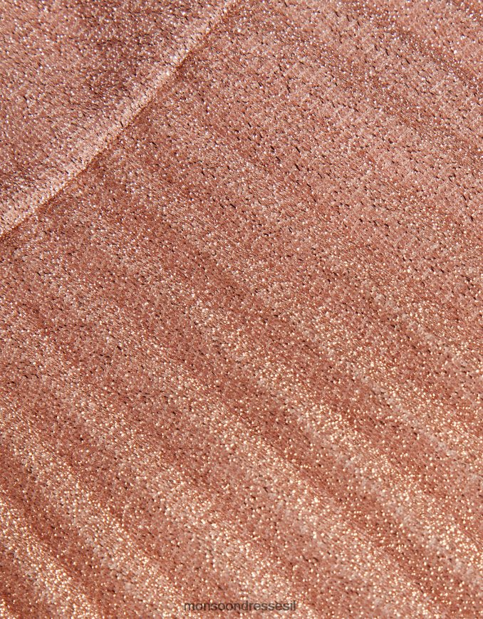 הַלבָּשָׁה Monsoon תינוק ורדים מוזהבים שמלת קפלים וָרוֹד ילדה HTJ0TZ2056