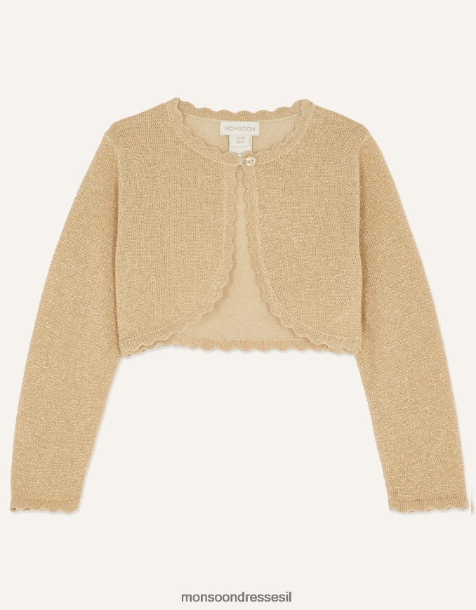 הַלבָּשָׁה Monsoon קרדיגן בייבי ניאם זהב ילדה HTJ0TZ2059