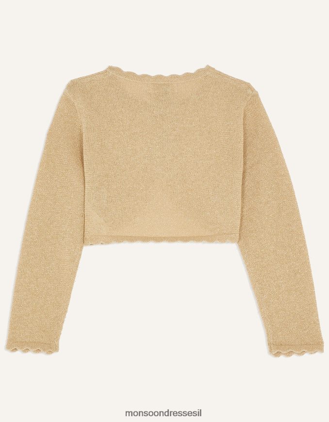 הַלבָּשָׁה Monsoon קרדיגן בייבי ניאם זהב ילדה HTJ0TZ2059