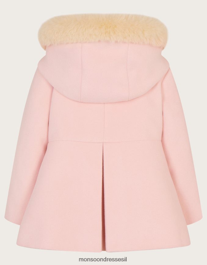 הַלבָּשָׁה Monsoon מעיל קפוצ'ון לתינוק ורוד (ורוד חיוור) ילדה HTJ0TZ2063