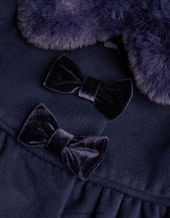 הַלבָּשָׁה Monsoon מעיל קשת משולש לתינוק כחול (צי) ילדה HTJ0TZ2065