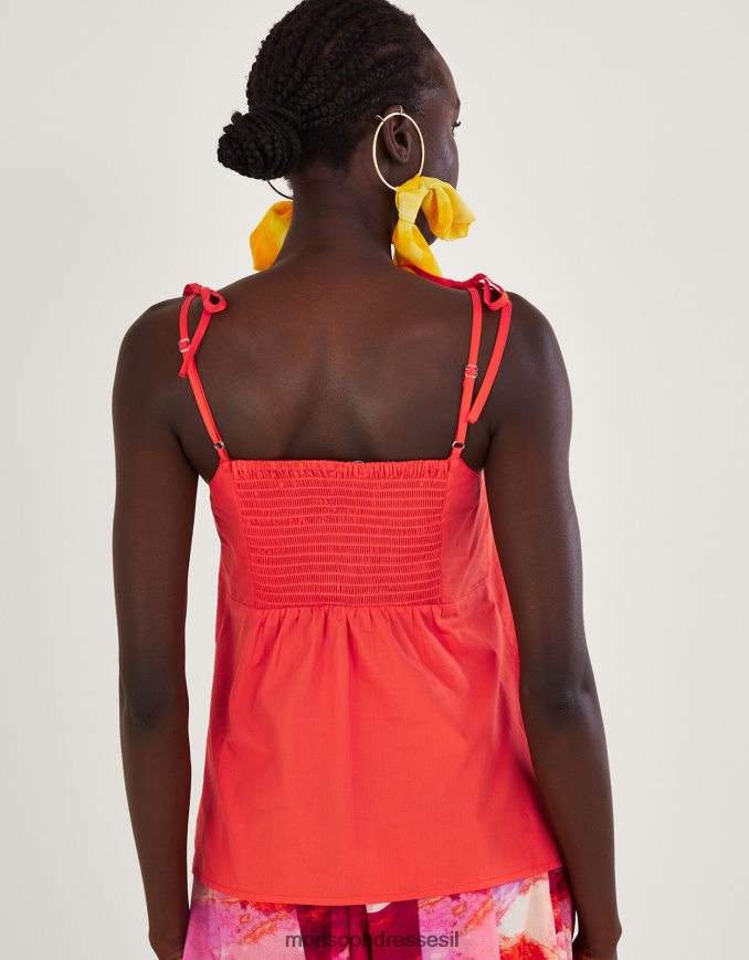 הַלבָּשָׁה Monsoon טופ קמי קפלים של פניקס תפוז נשים HTJ0TZ206