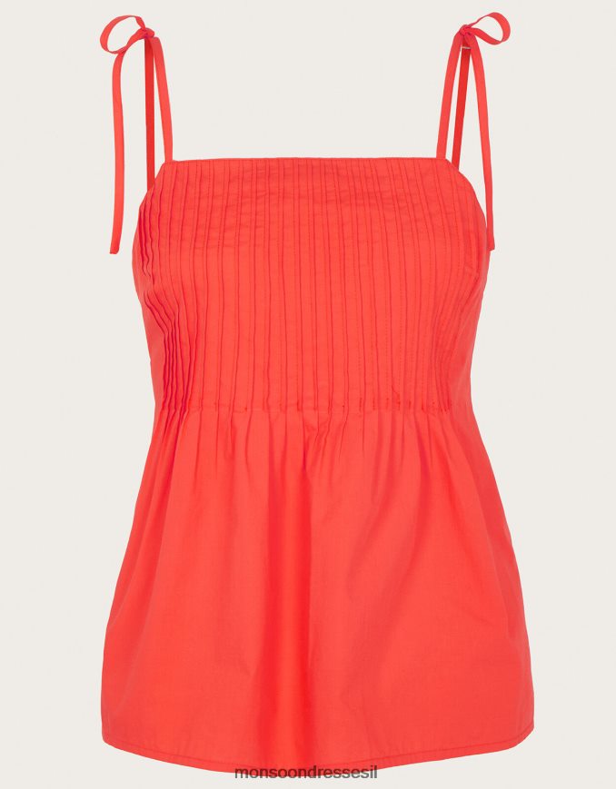 הַלבָּשָׁה Monsoon טופ קמי קפלים של פניקס תפוז נשים HTJ0TZ206