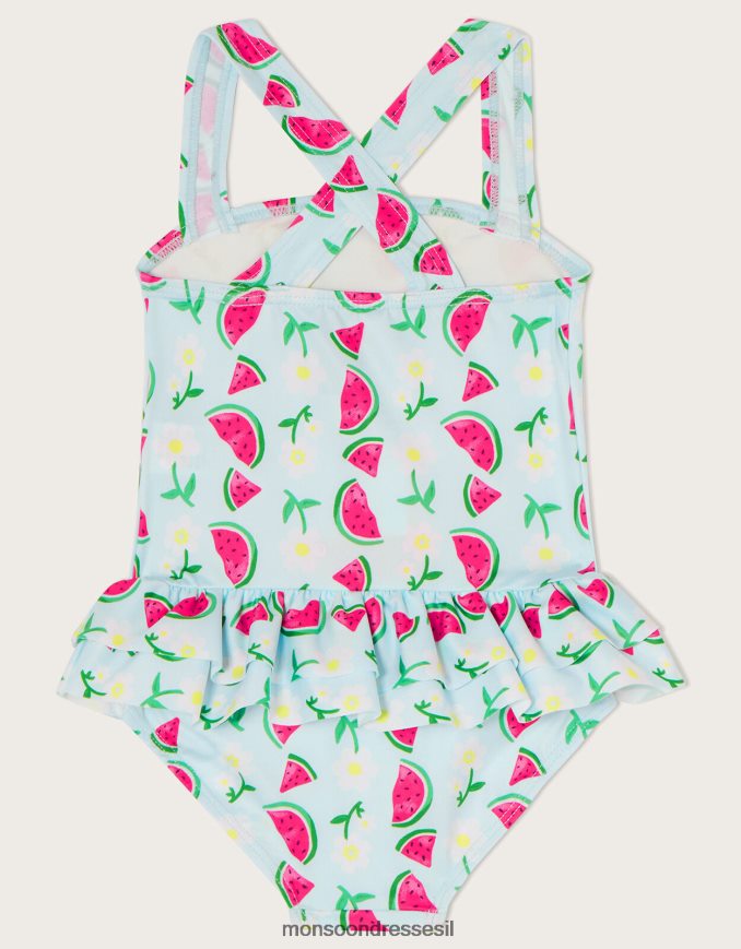 הַלבָּשָׁה Monsoon בגד ים חצאית אבטיח לתינוק כְּחוֹל ילדה HTJ0TZ2074