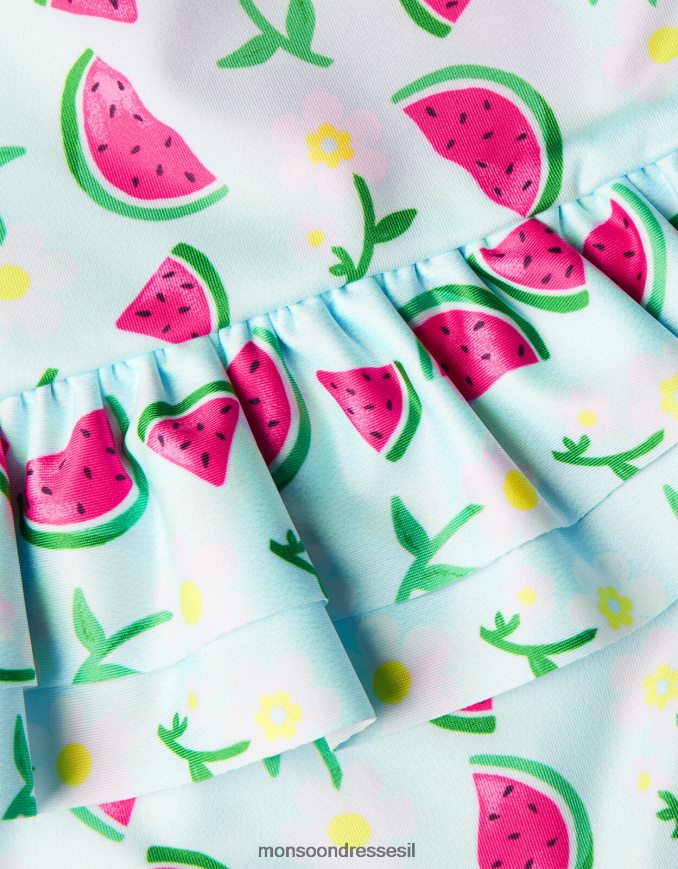 הַלבָּשָׁה Monsoon בגד ים חצאית אבטיח לתינוק כְּחוֹל ילדה HTJ0TZ2074