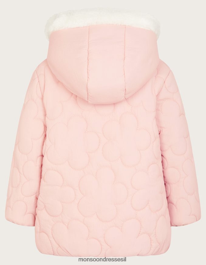 הַלבָּשָׁה Monsoon מעיל קווילט פרחוני לתינוק ורוד (ורוד חיוור) ילדה HTJ0TZ2078