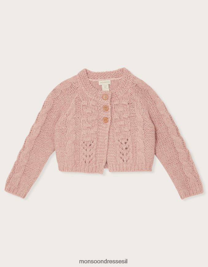 הַלבָּשָׁה Monsoon תינוק שמנמן בובל קרדיאן ורוד (ורוד חיוור) ילדה HTJ0TZ2083