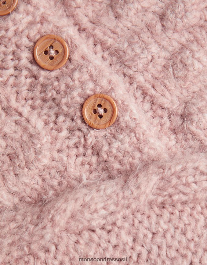 הַלבָּשָׁה Monsoon תינוק שמנמן בובל קרדיאן ורוד (ורוד חיוור) ילדה HTJ0TZ2083