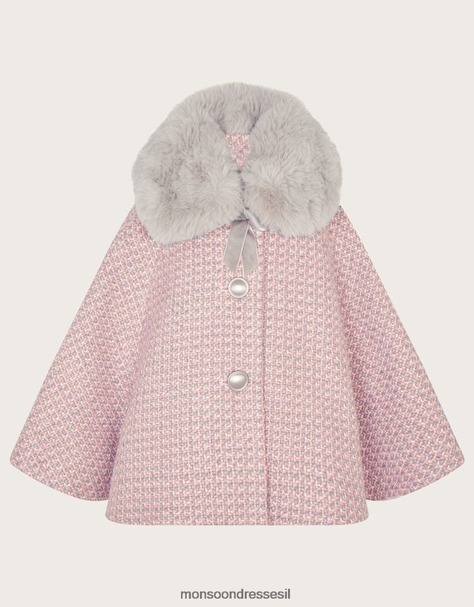 הַלבָּשָׁה Monsoon שכמיית טוויד לתינוק אפור ילדה HTJ0TZ2084