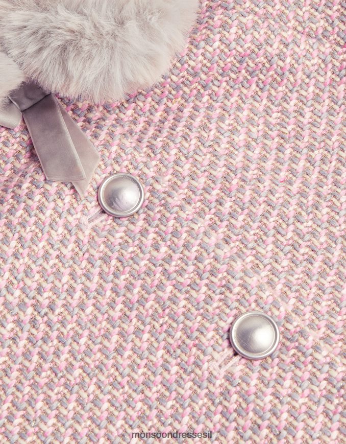 הַלבָּשָׁה Monsoon שכמיית טוויד לתינוק אפור ילדה HTJ0TZ2084