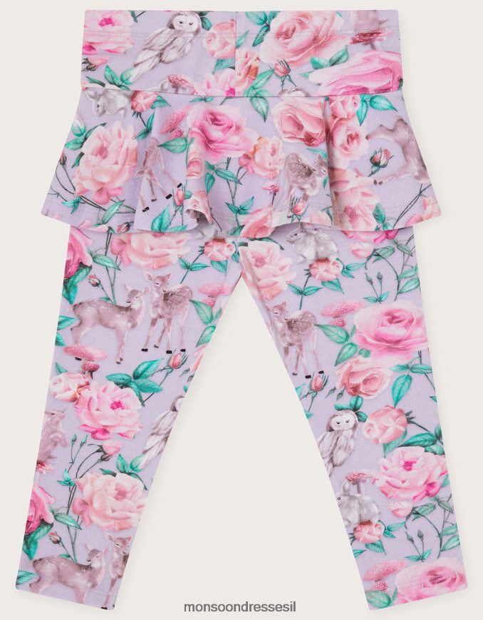 הַלבָּשָׁה Monsoon חותלות חצאיות של ורדים ביער סגול (לילך) יְלָדִים HTJ0TZ2095