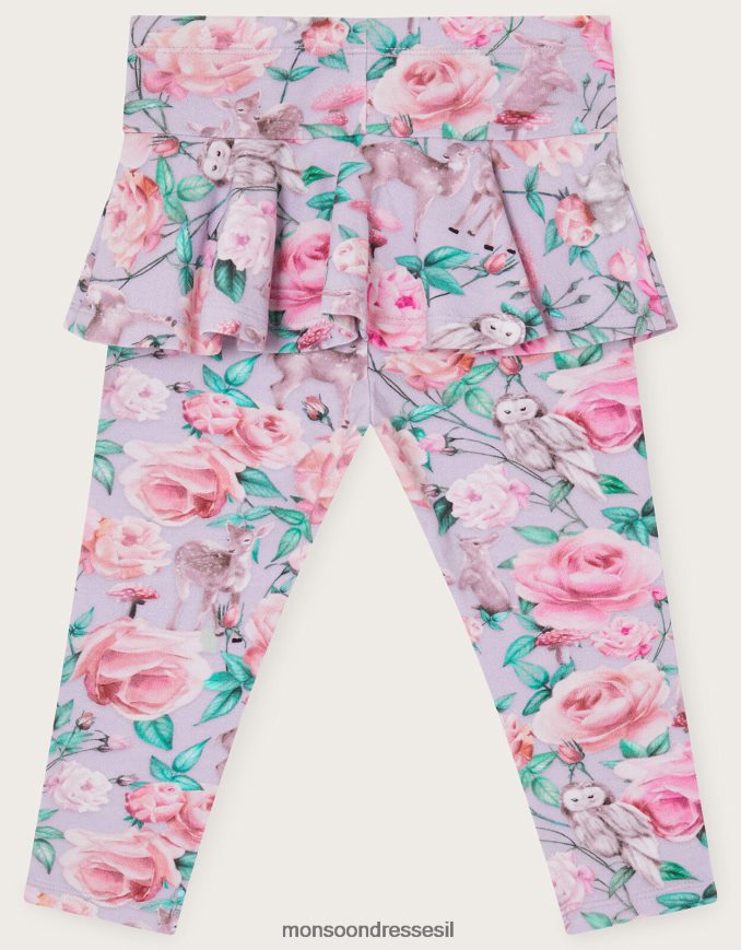 הַלבָּשָׁה Monsoon חותלות חצאיות של ורדים ביער סגול (לילך) יְלָדִים HTJ0TZ2095