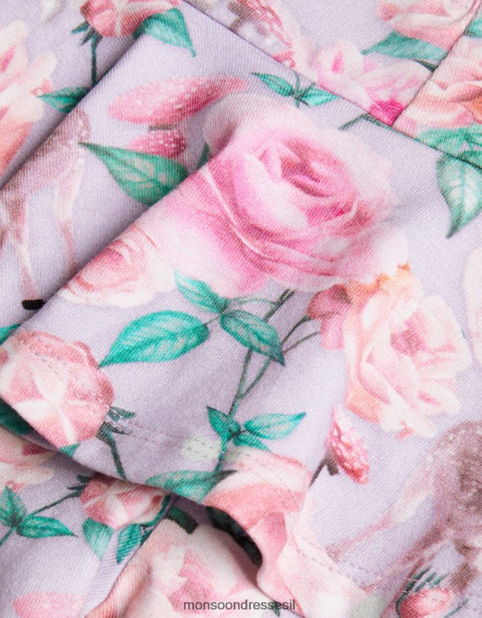 הַלבָּשָׁה Monsoon חותלות חצאיות של ורדים ביער סגול (לילך) יְלָדִים HTJ0TZ2095