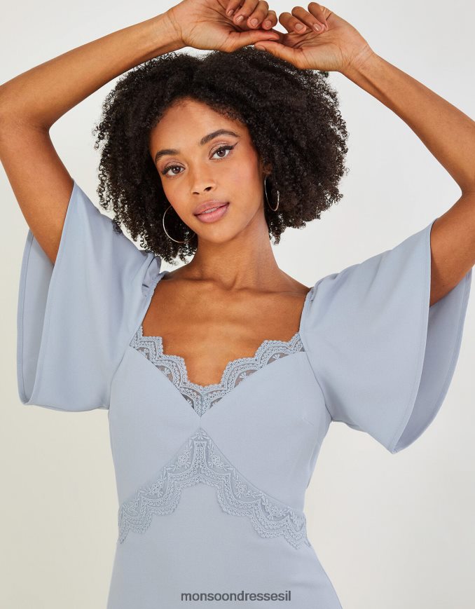 הַלבָּשָׁה Monsoon שמלת מקסי קרפ של שרלוט ענן נשים HTJ0TZ20