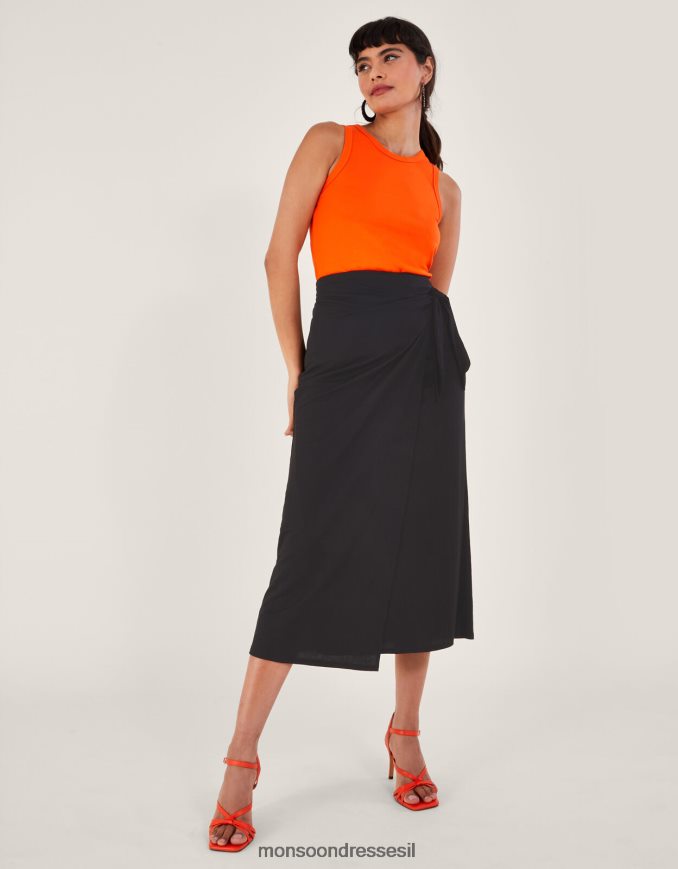 הַלבָּשָׁה Monsoon חצאית מידי של וויני שָׁחוֹר נשים HTJ0TZ210