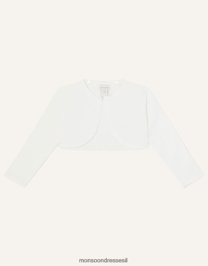 הַלבָּשָׁה Monsoon קרדיגן צווארון פרווה מלאכותית סופר רך לתינוק שֶׁנהָב ילדה HTJ0TZ2102