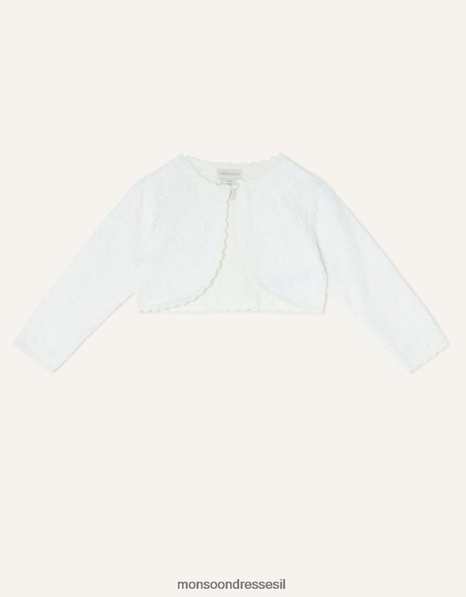 הַלבָּשָׁה Monsoon קרדיגן תחרה לתינוק שֶׁנהָב ילדה HTJ0TZ2106