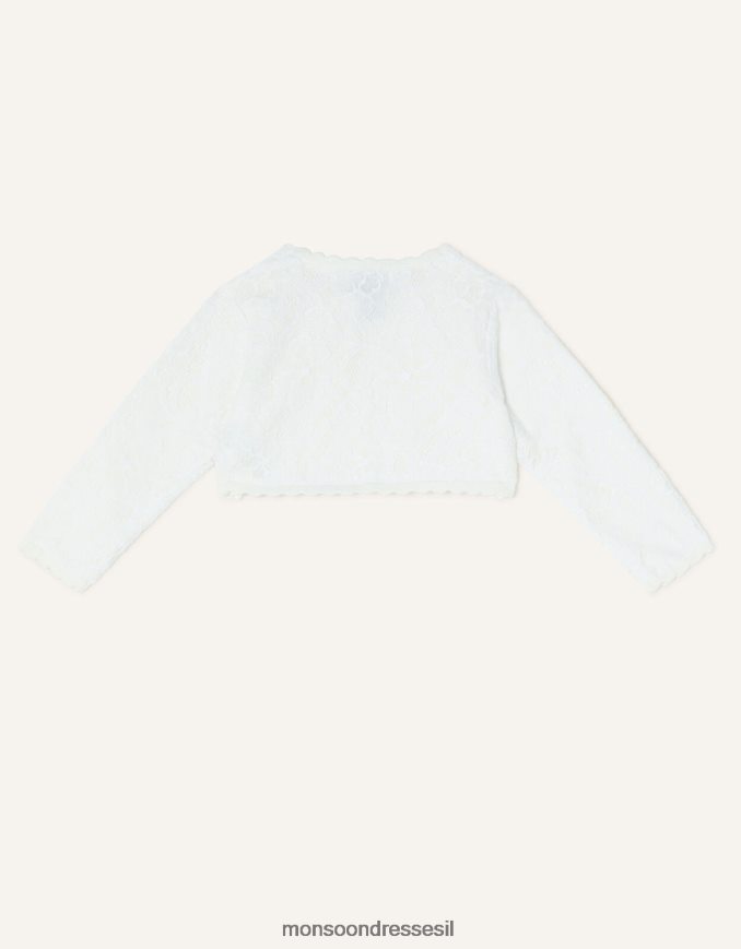 הַלבָּשָׁה Monsoon קרדיגן תחרה לתינוק שֶׁנהָב ילדה HTJ0TZ2106