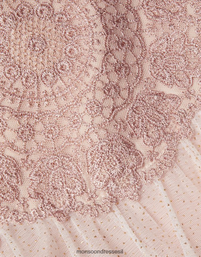 הַלבָּשָׁה Monsoon שמלת אסטלה לתינוק וָרוֹד ילדה HTJ0TZ2108