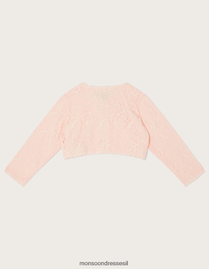 הַלבָּשָׁה Monsoon קרדיגן תחרה לתינוק וָרוֹד ילדה HTJ0TZ2109