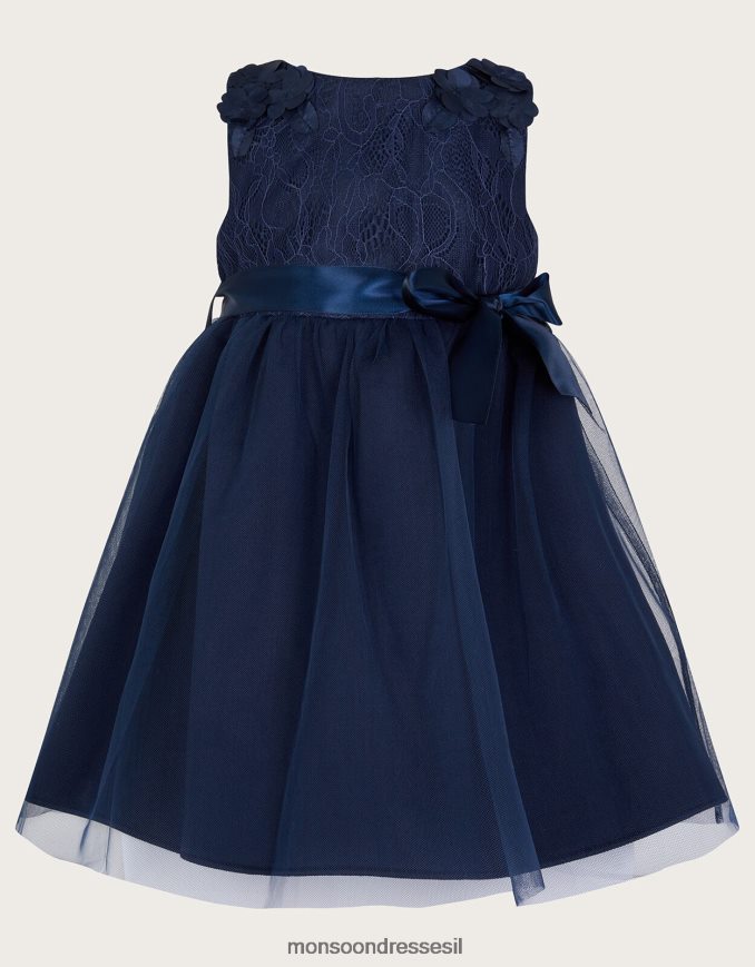 הַלבָּשָׁה Monsoon שמלת צלילה תלת מימדית של בייבי פרייה כחול (צי) ילדה HTJ0TZ2110