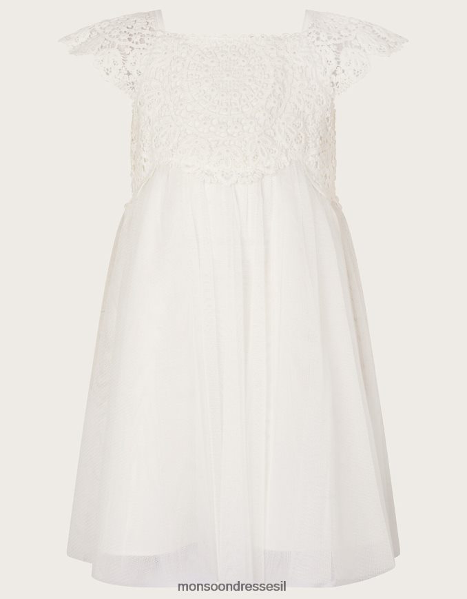 הַלבָּשָׁה Monsoon שמלת אסטלה לתינוק שֶׁנהָב ילדה HTJ0TZ2114