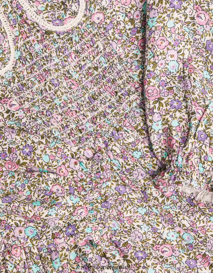 הַלבָּשָׁה Monsoon שמלת צווארון עלי כותרת לתינוק סגול (לילך) ילדה HTJ0TZ2120