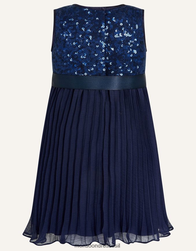 הַלבָּשָׁה Monsoon שמלת קייטה לתינוק כחול (צי) ילדה HTJ0TZ2124