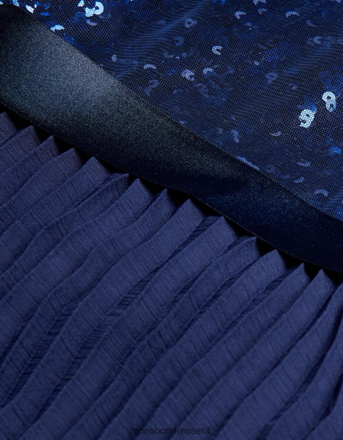 הַלבָּשָׁה Monsoon שמלת קייטה לתינוק כחול (צי) ילדה HTJ0TZ2124