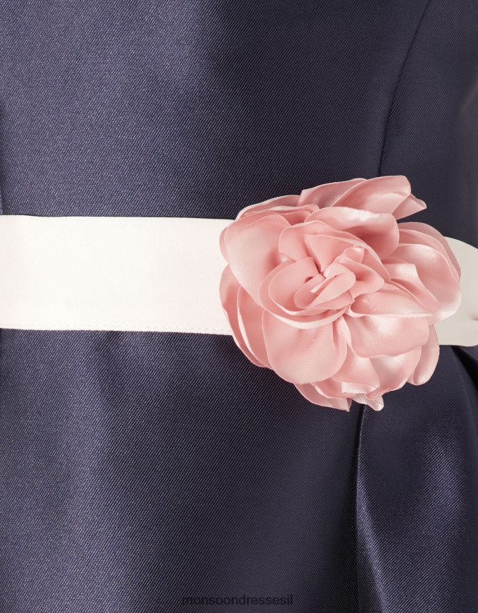 הַלבָּשָׁה Monsoon שמלת אריג לתינוק אודרי דוכסית כחול (צי) ילדה HTJ0TZ2132