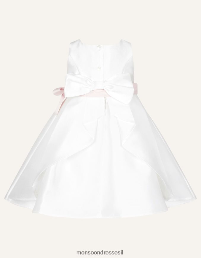 הַלבָּשָׁה Monsoon שמלת אריג לתינוק אודרי דוכסית שֶׁנהָב ילדה HTJ0TZ2138