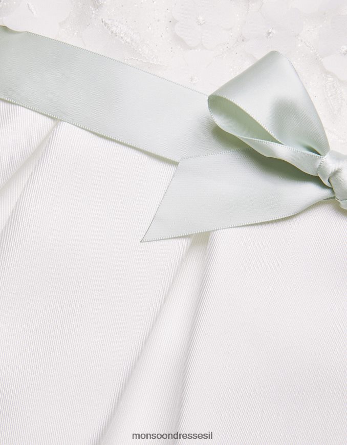 הַלבָּשָׁה Monsoon שמלת שושבינה לתינוק אניקה שֶׁנהָב ילדה HTJ0TZ2139