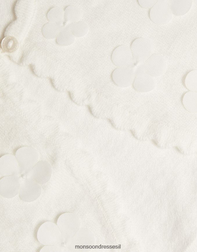 הַלבָּשָׁה Monsoon קרדיגן עלי כותרת תלת מימד לתינוק שֶׁנהָב ילדה HTJ0TZ2140