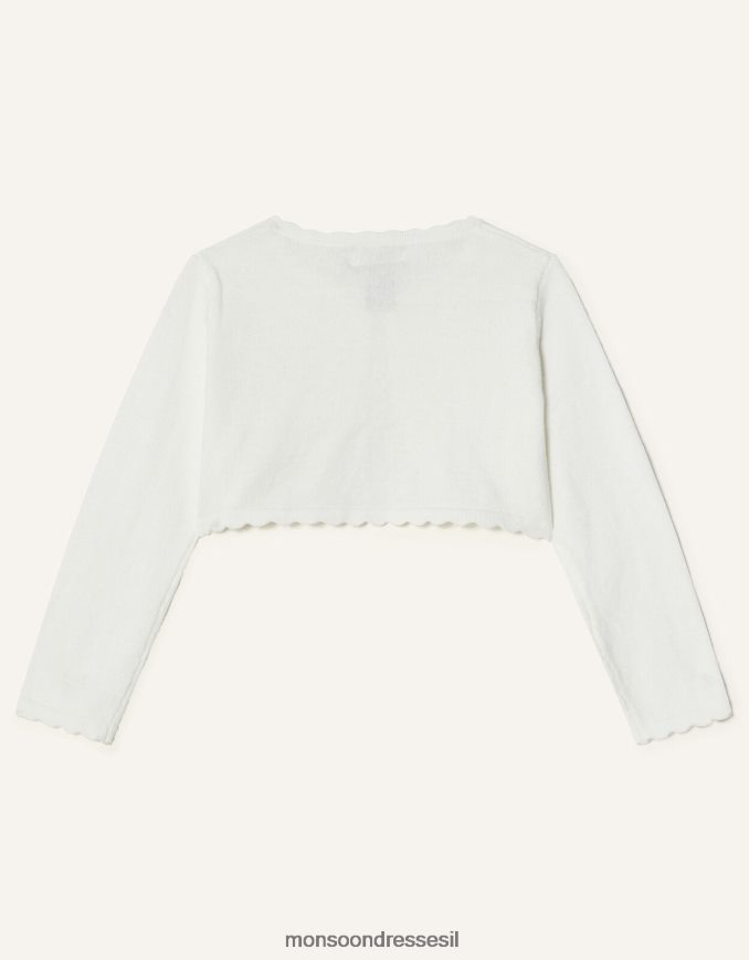 הַלבָּשָׁה Monsoon קרדיגן עלי כותרת תלת מימד לתינוק שֶׁנהָב ילדה HTJ0TZ2143