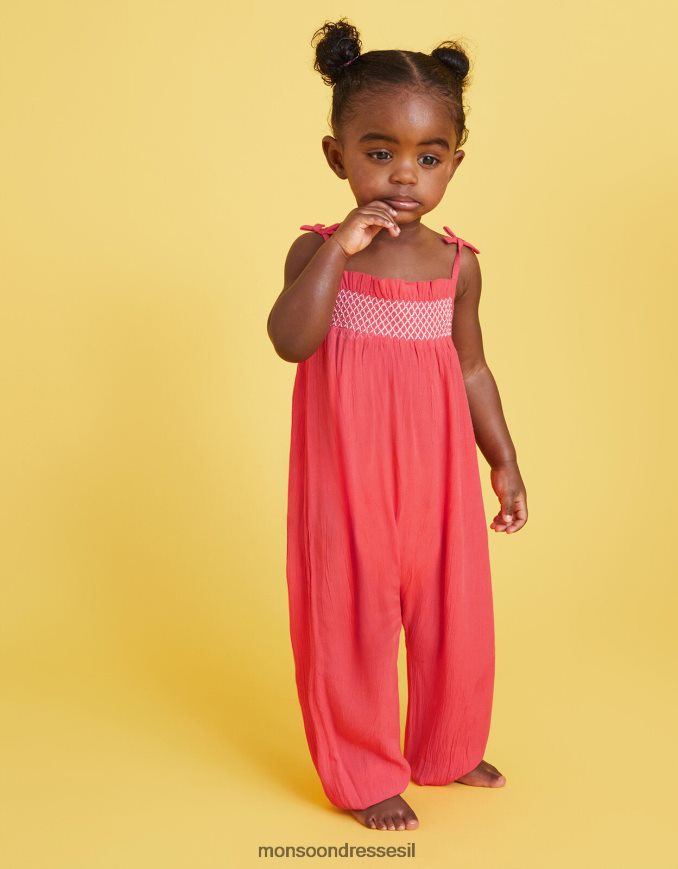 הַלבָּשָׁה Monsoon סרבל מרומז לתינוק כתום (אלמוגים) ילדה HTJ0TZ2148