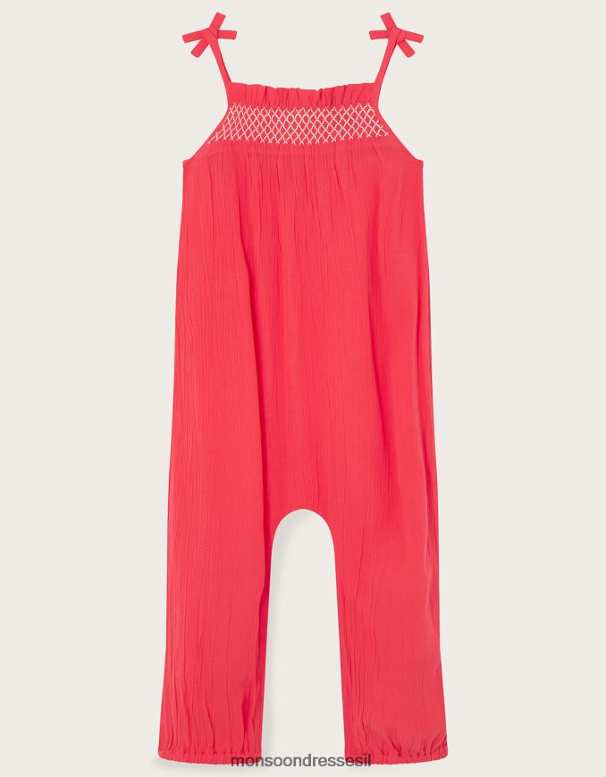 הַלבָּשָׁה Monsoon סרבל מרומז לתינוק כתום (אלמוגים) ילדה HTJ0TZ2148